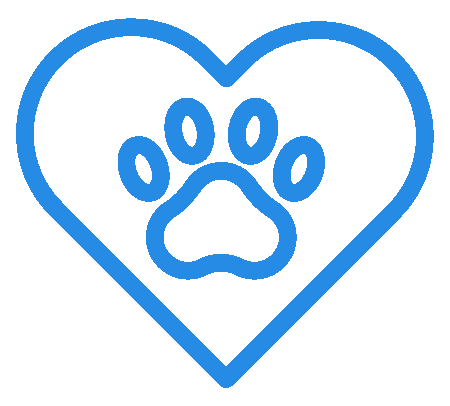 Heart With A Paw Print In The Middle