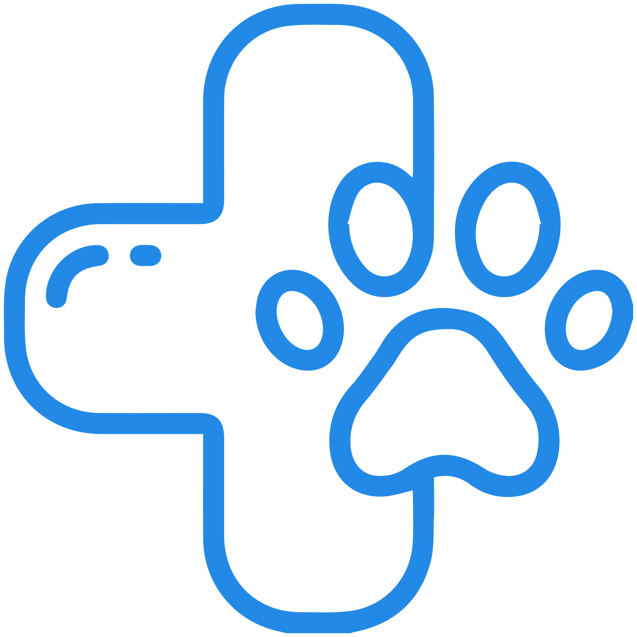 drawing of a plus sign with a paw print